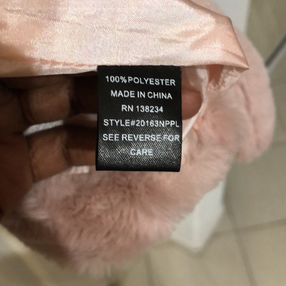 Mauve fluffy Jacket - Picture 3 of 3